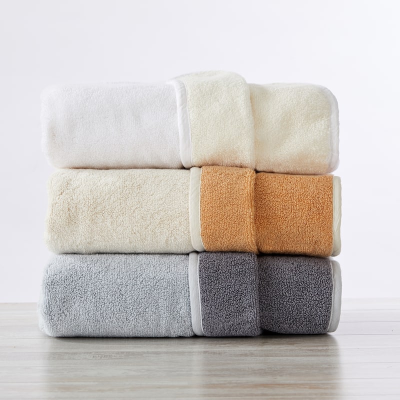 Luxurious Cotton Two-Toned Reversible Towel Set