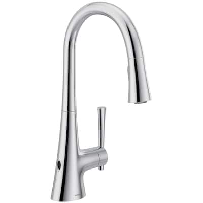 Moen Kurv 1.5 GPM Single Hole Pull Down Kitchen Faucet with Hands Free