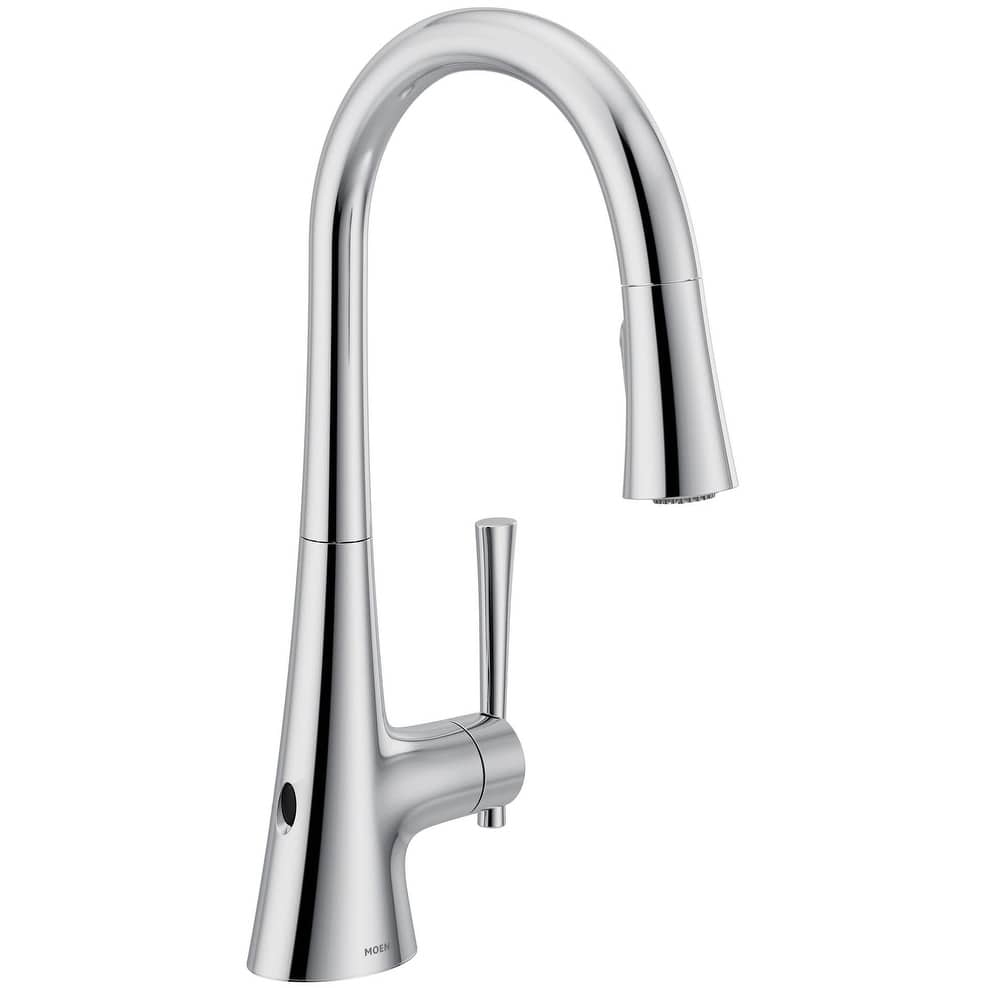 Moen Kurv 1.5 GPM Single Hole Pull Down Kitchen Faucet with Hands Free