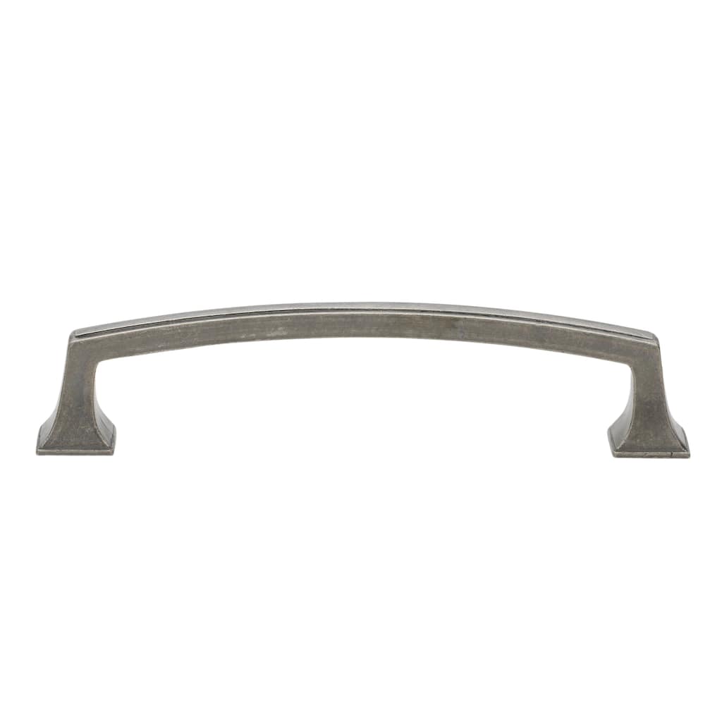 GlideRite 5-inch CC Deco Base Weathered Nickel Cabinet Hardware Drawer Pulls (Pack of 10 or 25)