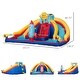 preview thumbnail 3 of 7, Outsunny 5-in-1 Inflatable Water Slide, Kids Castle Bounce House - 151.5" x 142.5" x 80.75"