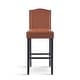 preview thumbnail 8 of 64, Logan Bonded Leather Backed Barstool (Set of 2) by Christopher Knight Home