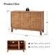 preview thumbnail 34 of 46, HULALA HOME Glenda Contemporary 45''W Versatile 3-door Adjustable Shelf Storage Cabinet