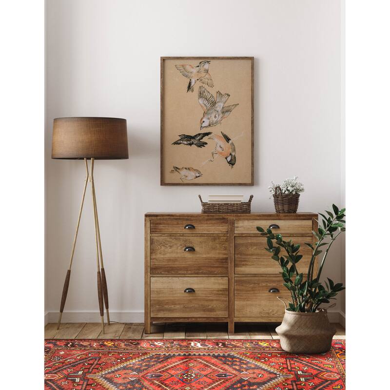 ECARPETGALLERY Hand-knotted Andelz Red Wool Rug - 4'3 x 6'4