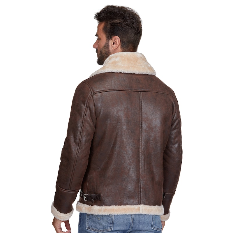 Braveman Faux Shearling Bomber Jacket