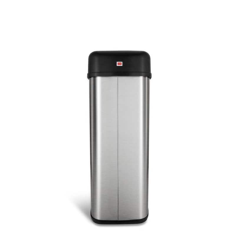 NINESTARS DZT-50-6 Stainless Steel 13.2-gal Motion Sensor Trash Can