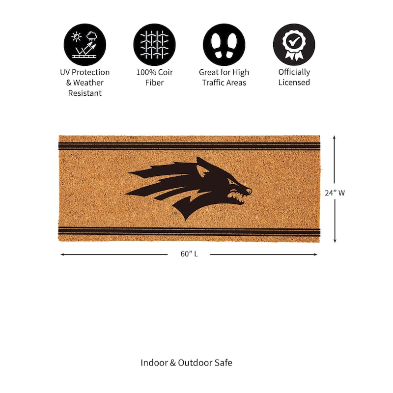University of Nevada Monochrome Indoor/Outdoor Coir Door Mat