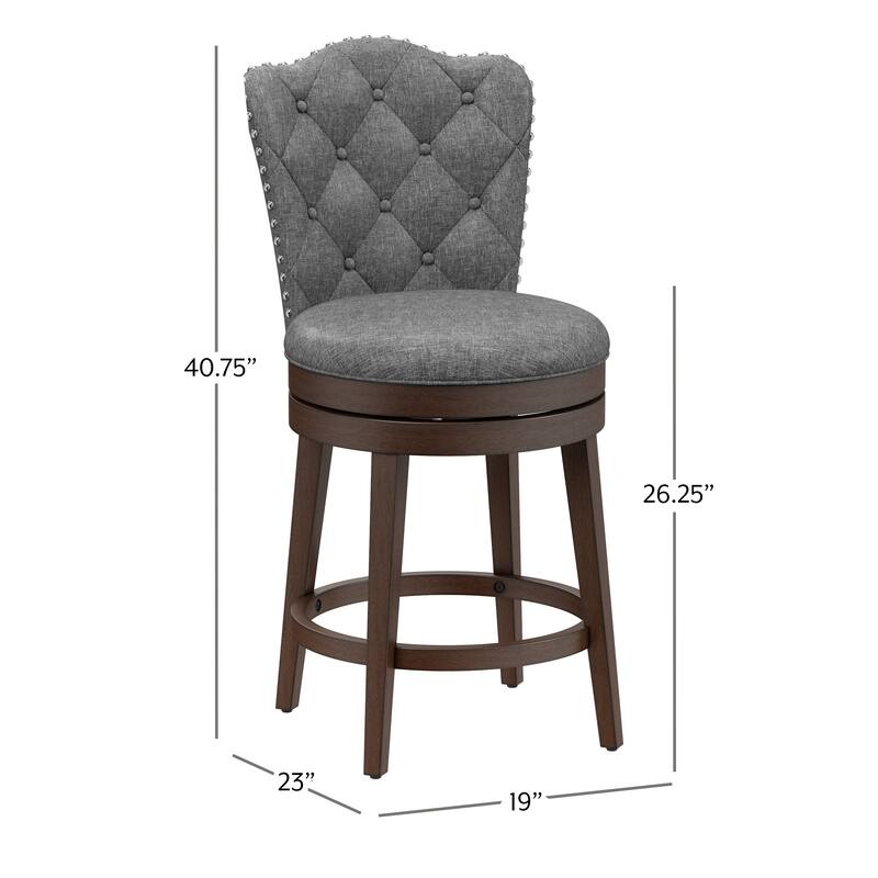 Hillsdale Edenwood Wood Swivel Stool