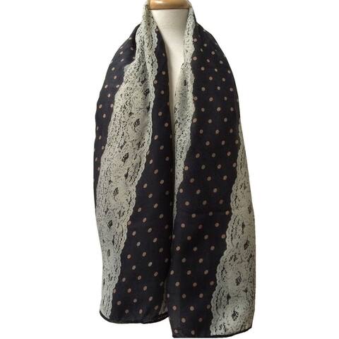 Women's Lightweight Polka dots Printed Soft Large Wrap Scarves