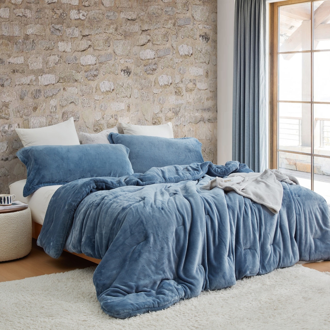Me Sooo Comfy - Coma Inducer® Oversized Comforter Set - Smoke Blue