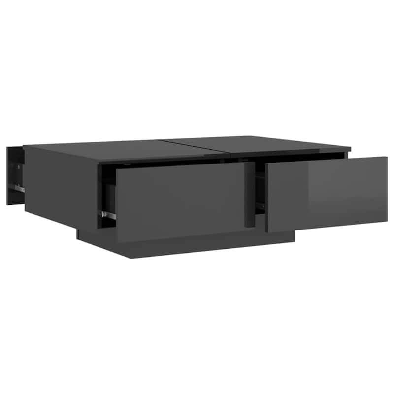 vidaXL Coffee Table Accent Side End Sofa Table for Living Room Engineered Wood - 35.4" x 23.6" x 12.2"