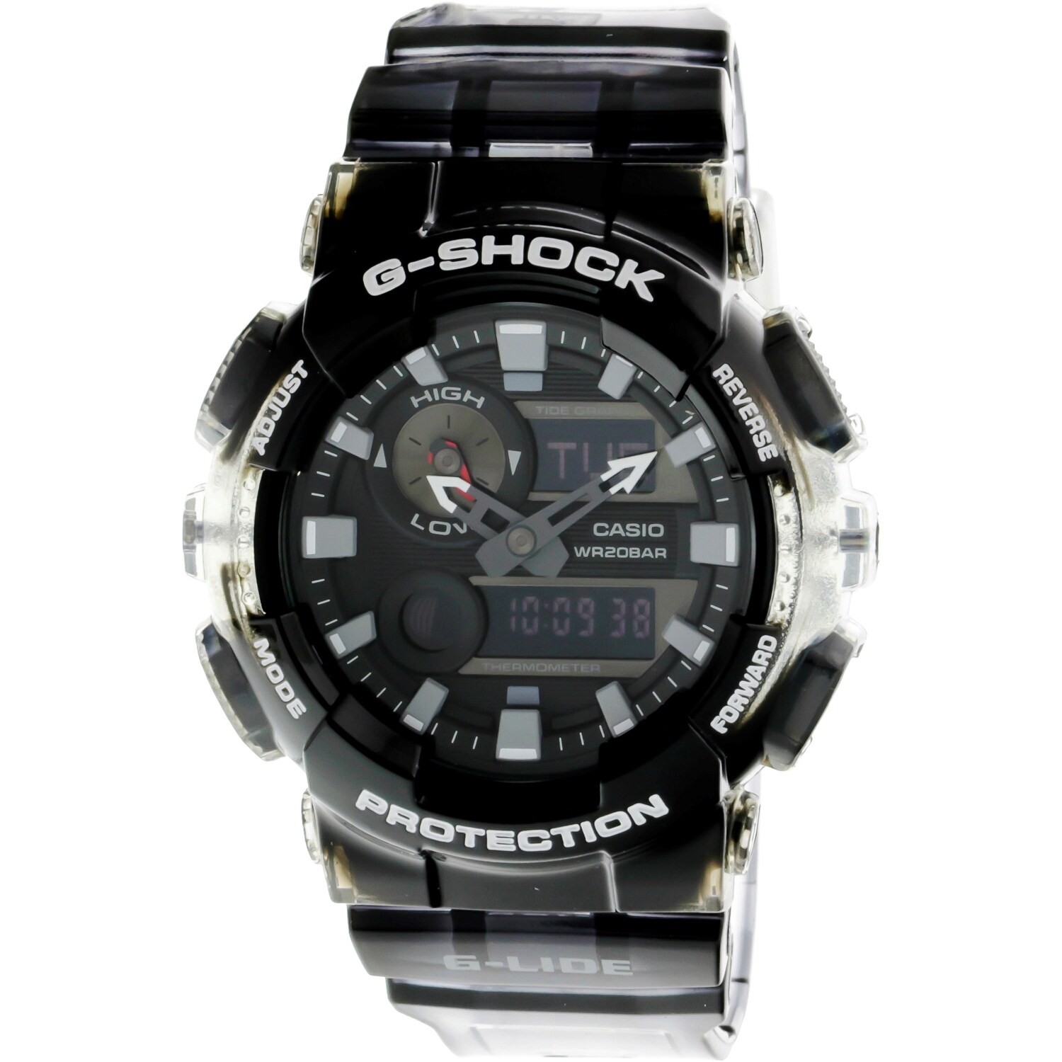 Shop Casio Men S G Shock Black Resin Japanese Quartz Sport Watch Overstock 19844187