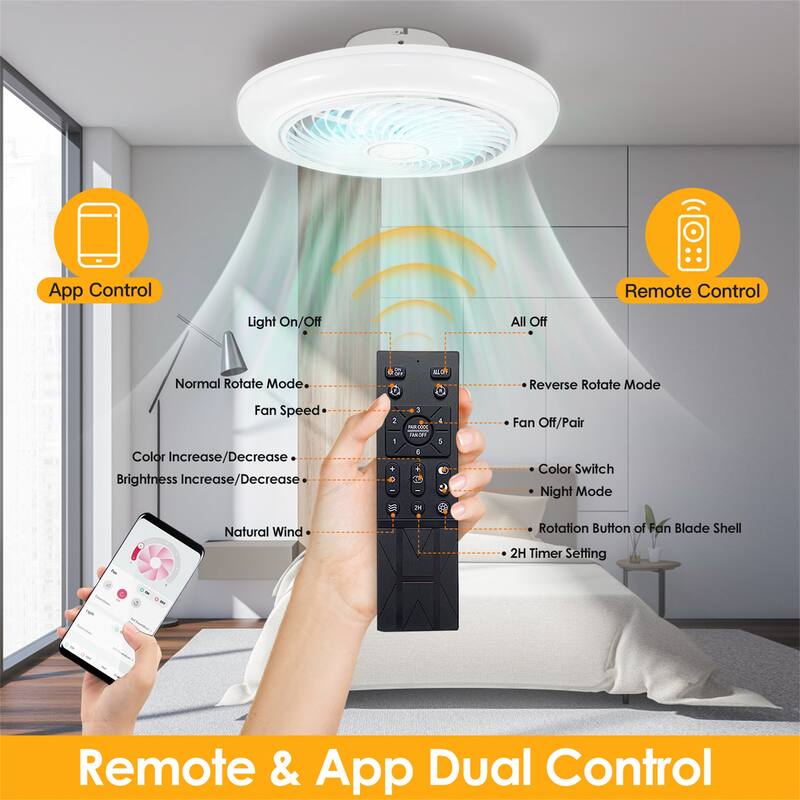 LED Ceiling Fan with Light