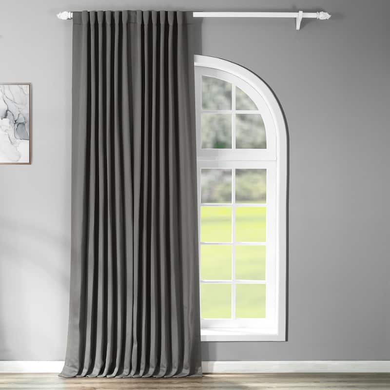 Exclusive Fabrics Extra Wide Room Darkening 84-inch Curtain (1 Panel)
