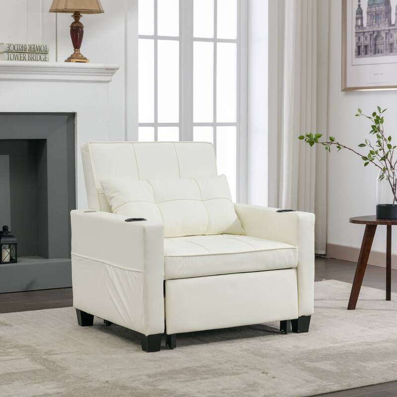 Pull Out Recliner Chair Bed Convertible 3 in 1