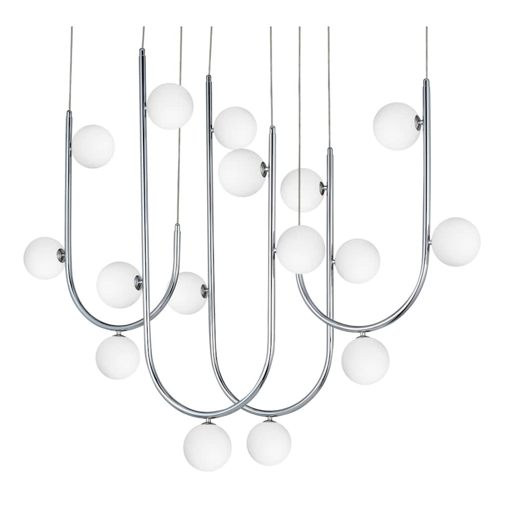 Studio M SM24916 Contour 16 Light 52" Wide LED Abstract Linear Pendant