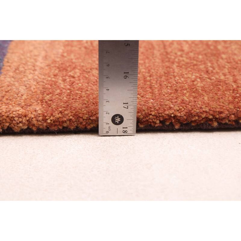 ECARPETGALLERY Hand-knotted Opulence Copper Wool Rug - 4'0 x 5'11