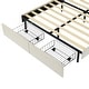 preview thumbnail 12 of 28, Princess-Themed Full Upholstered Platform Bed with LED & Drawers