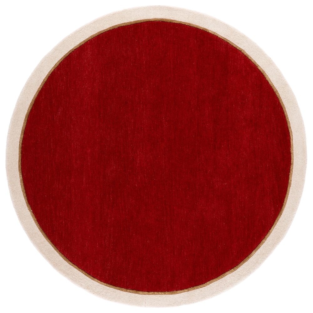 SAFAVIEH Handmade Fifth Avenue Abla Border Design Wool Rug