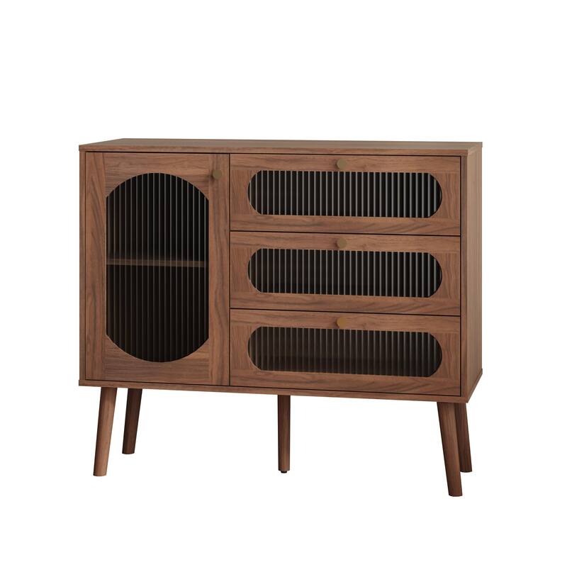Accent Cabinet with 3 Drawers and Door