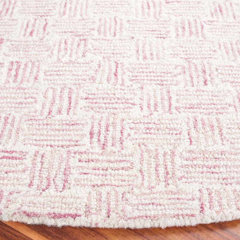 SAFAVIEH Handmade Micro-Loop Courteney Transitional Wool Rug