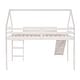 preview thumbnail 13 of 31, Contemporary Design Twin Loft House Bed with Ladder and Slide, Maximized Space Saving, Health and Comfort