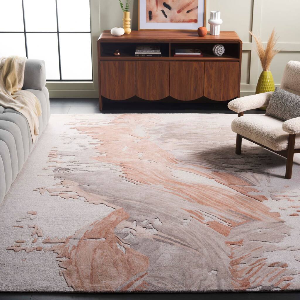 SAFAVIEH Handmade Fifth Pino Avenue Modern Abstract Wool Rug