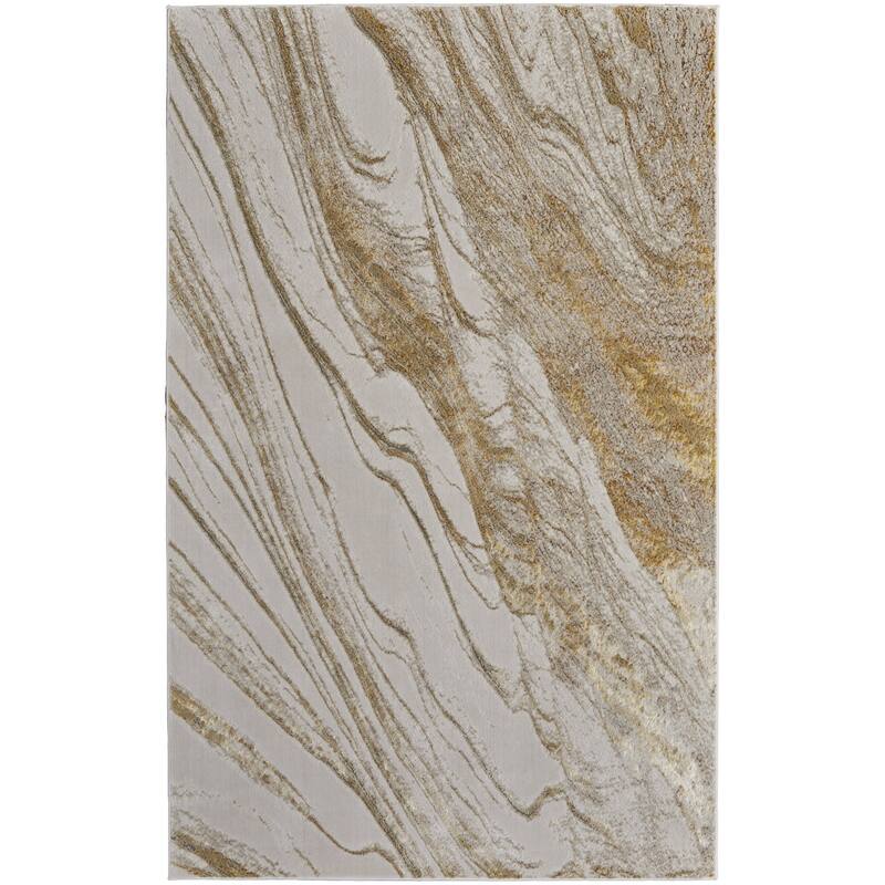 HomeRoots Abstract Industrial Rectangle Area Rug