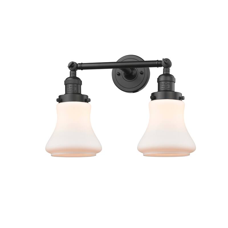 Innovations Lighting Bellmont 2 Light 17" Wide Bathroom Vanity Light - Oil Rubbed Bronze / Matte White