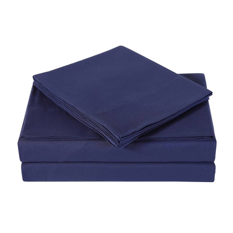 My World Solid Color Sheet Sets - Navy - Twin XL