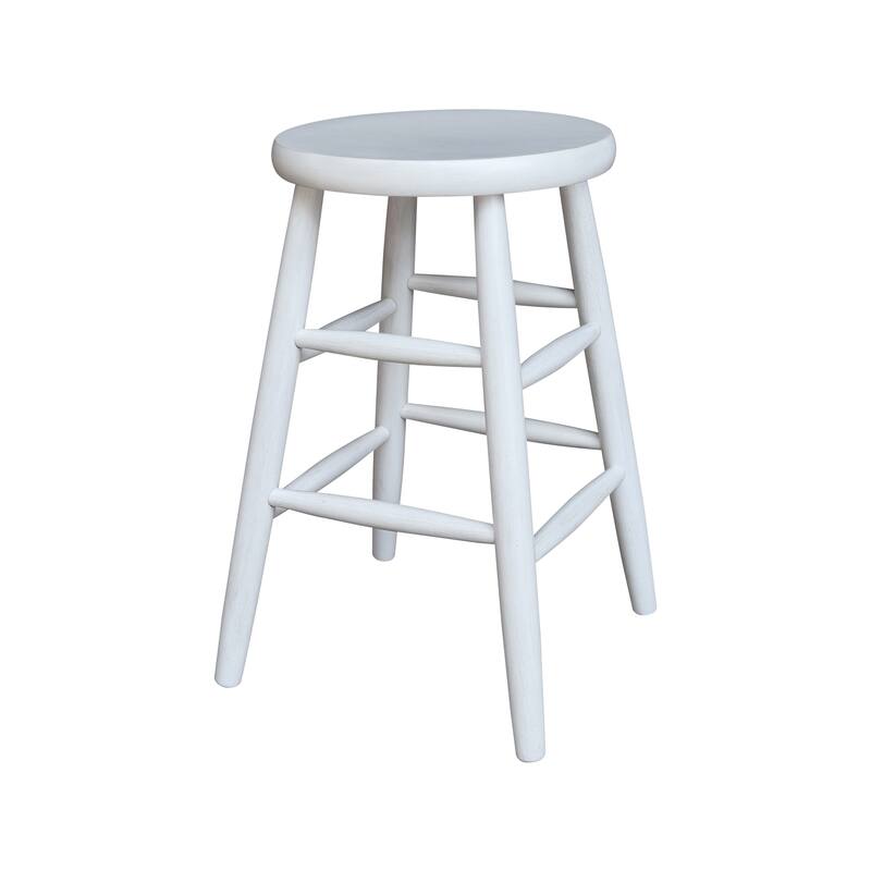 International Concepts Round Scooped Seat Stool