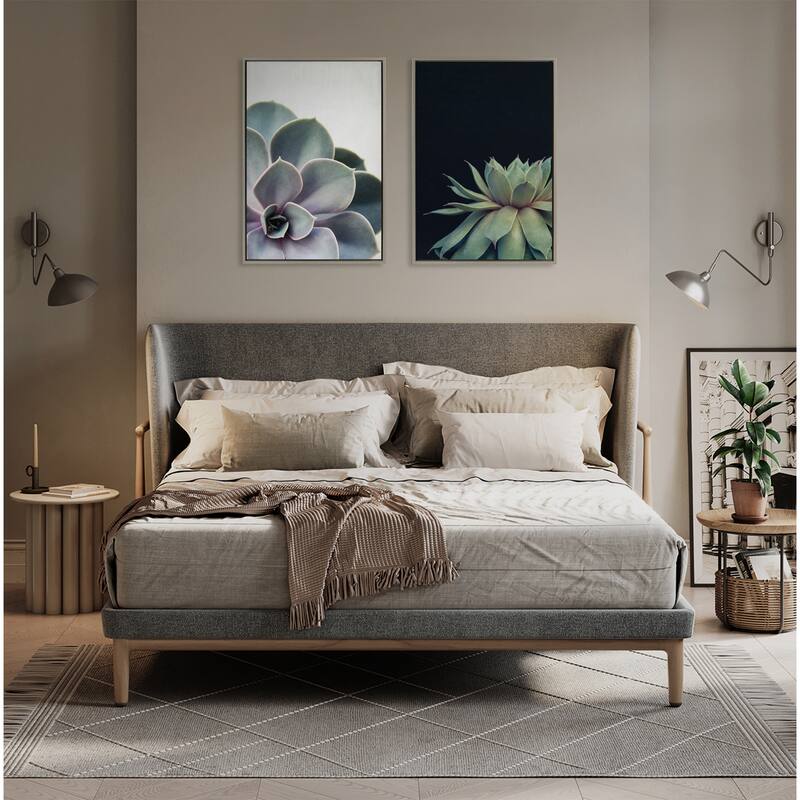 Sylvie Succulent 18x24 Gold Framed Canvas Wall Art by F2 Images