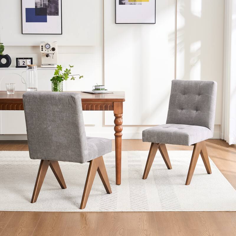 Mid Century Modern Dining Chair Set of 2