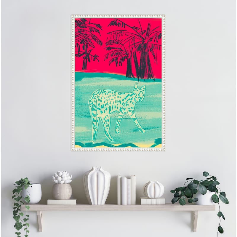 Cheetah by Beate Tubach Framed Canvas Wall Art
