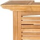 preview thumbnail 16 of 14, SAFAVIEH Outdoor Monterey Wood 3-Shelf Bar Table - 27.2" x 46.1" x 42.1"