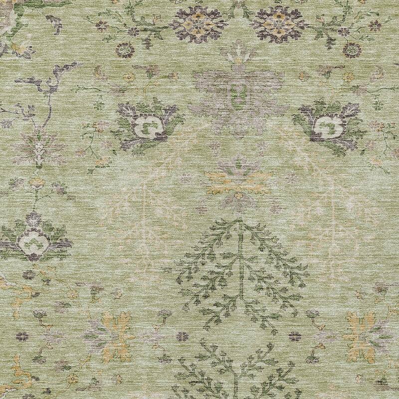 HomeRoots Floral Transitional Rectangle Outdoor Rug