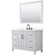 Option White / White Quartz Top / Matte Black Hardware