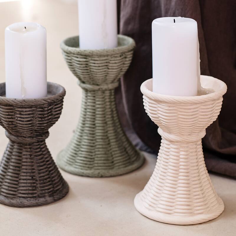 Casa Ivory Medium Candlestick