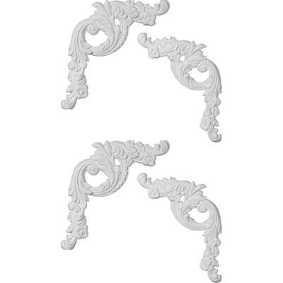 16 1/2"W x 18 1/8"H x 1 1/4"P Tirana Panel Moulding Corner, Left (matches moulding PML01X00TI)