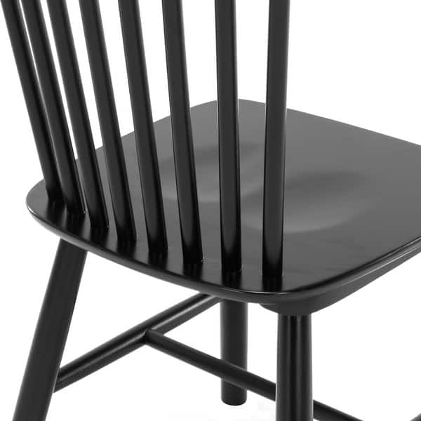 slide 2 of 5, Coastal Set of 6/4/2 Windsor Solid Wood Dining Chairs Modern Wood Frame Side Chairs for Kitchen and Dining Room Set of 6 - Black