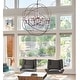 preview thumbnail 7 of 15, 18-light Orb Design 43" Chandelier With Clear Crystals Brown&Black
