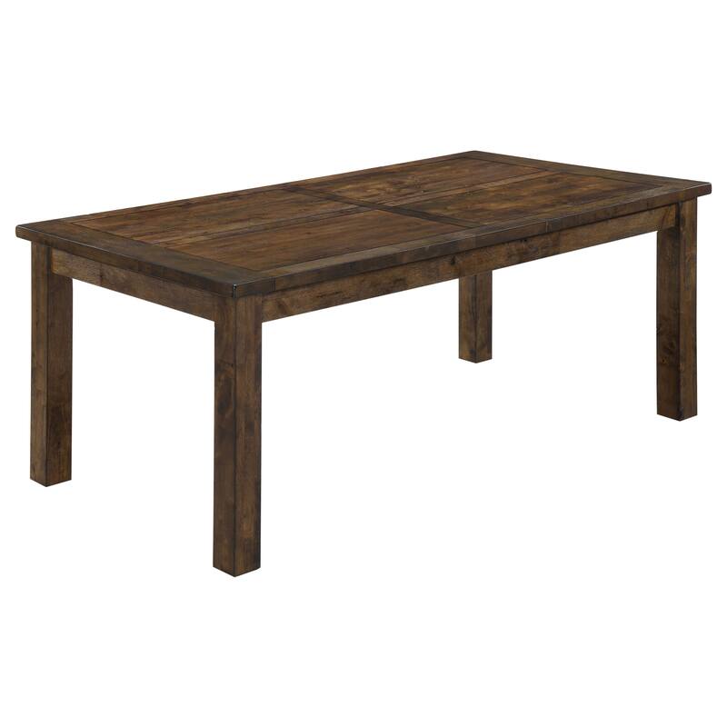 Guster Rustic Golden Brown Rectangular Dining Table