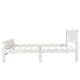 preview thumbnail 16 of 28, Twin Size Solid Wood Platform Bed Sleigh Bed with Headboard & Footboard