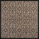 preview thumbnail 91 of 161, JONATHAN Y Ourika Vintage Filigree Textured Weave Indoor/Outdoor Area Rug 6' Square - Black/Khaki