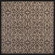 preview thumbnail 83 of 161, JONATHAN Y Ourika Vintage Filigree Textured Weave Indoor/Outdoor Area Rug 5' Square - Black/Khaki