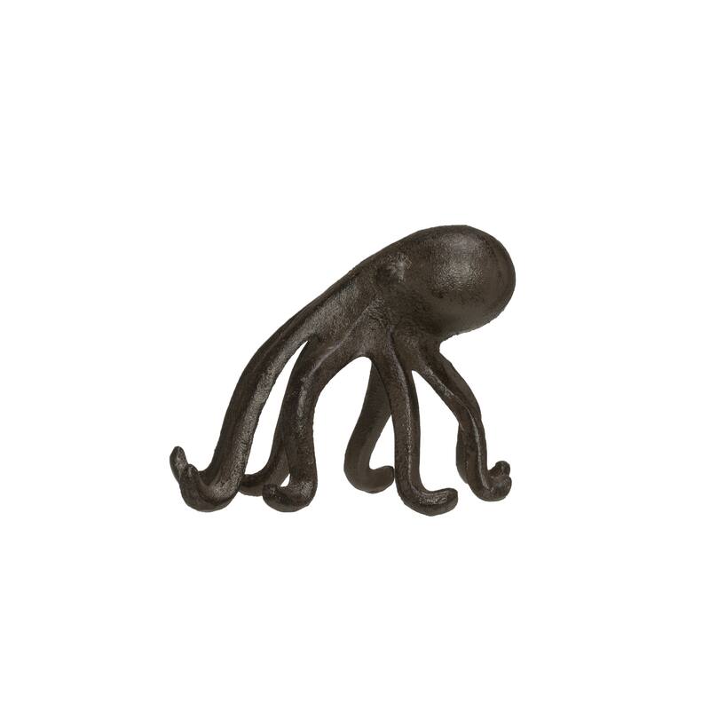 Cast Iron Octopus Figurine Phone/Tablet Holder - 5.9"L x 5.3"W x 4.8"H
