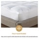 preview thumbnail 4 of 11, Superior Brushed Microfiber Down Alternative Mattress Topper, 2 Inch - White