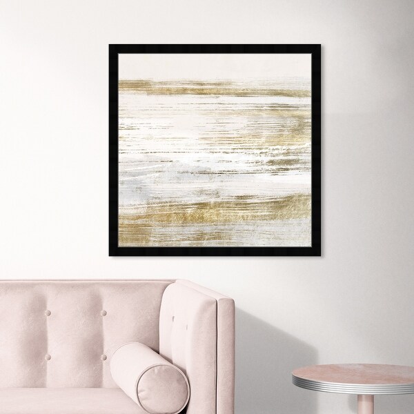 Oliver Gal 'Blush Romance Gold' Abstract Framed Wall Art
