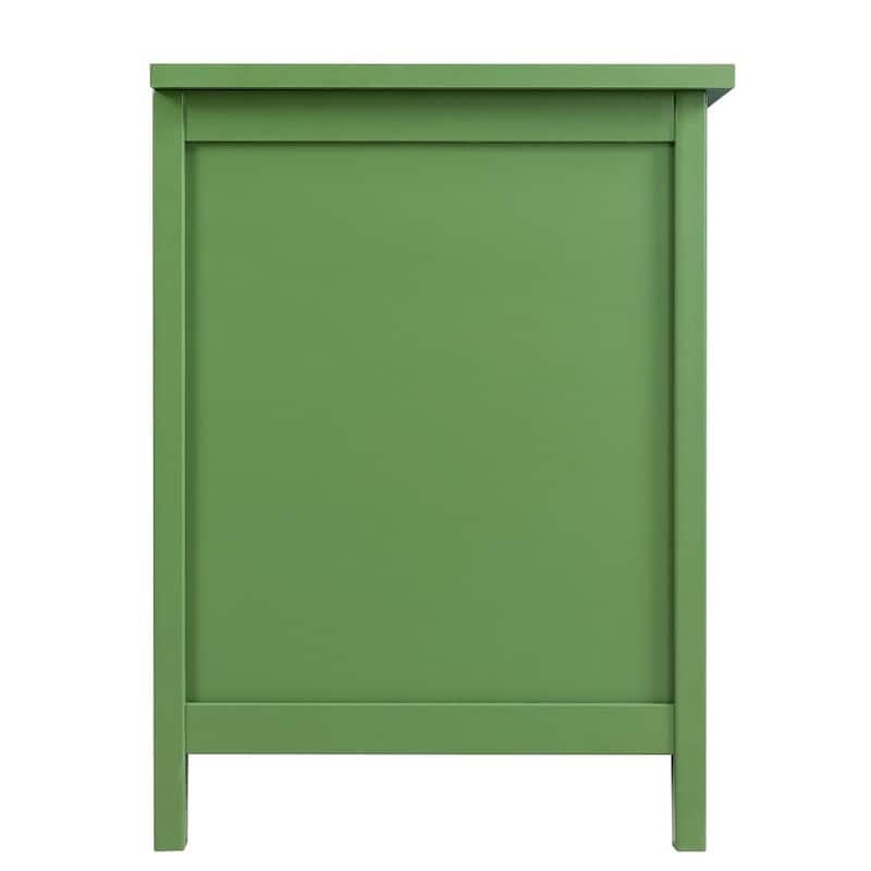 71" Modern TV Stand with Glass Door and Metal Handle