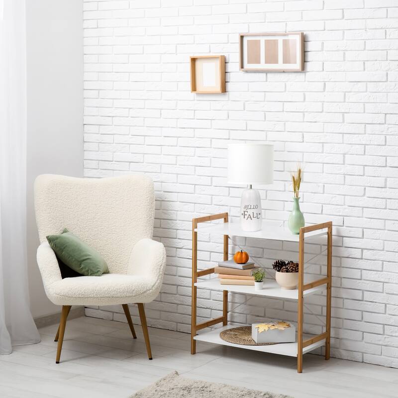 Hello Fall Pumpkin Table Lamp - 17.75" - White